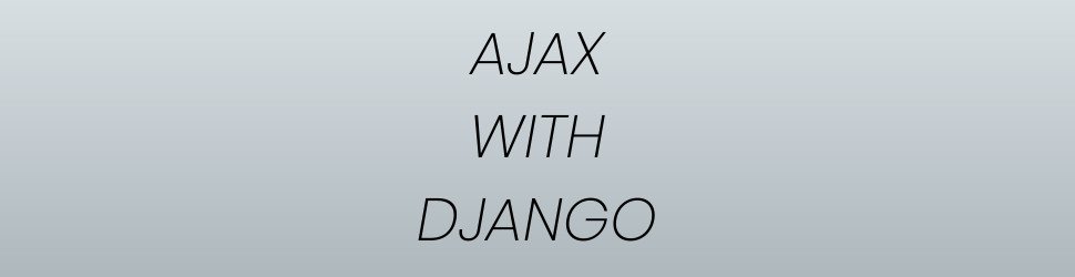 ajax-with-django